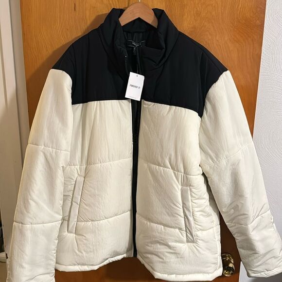 White Puffer Jacket Mens XXL - Picture 1 of 4